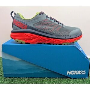 Hoka One One Challenger ATR 5 Shoes Mens 7 2E Wide Thyme/ Fiesta Active Sneakers